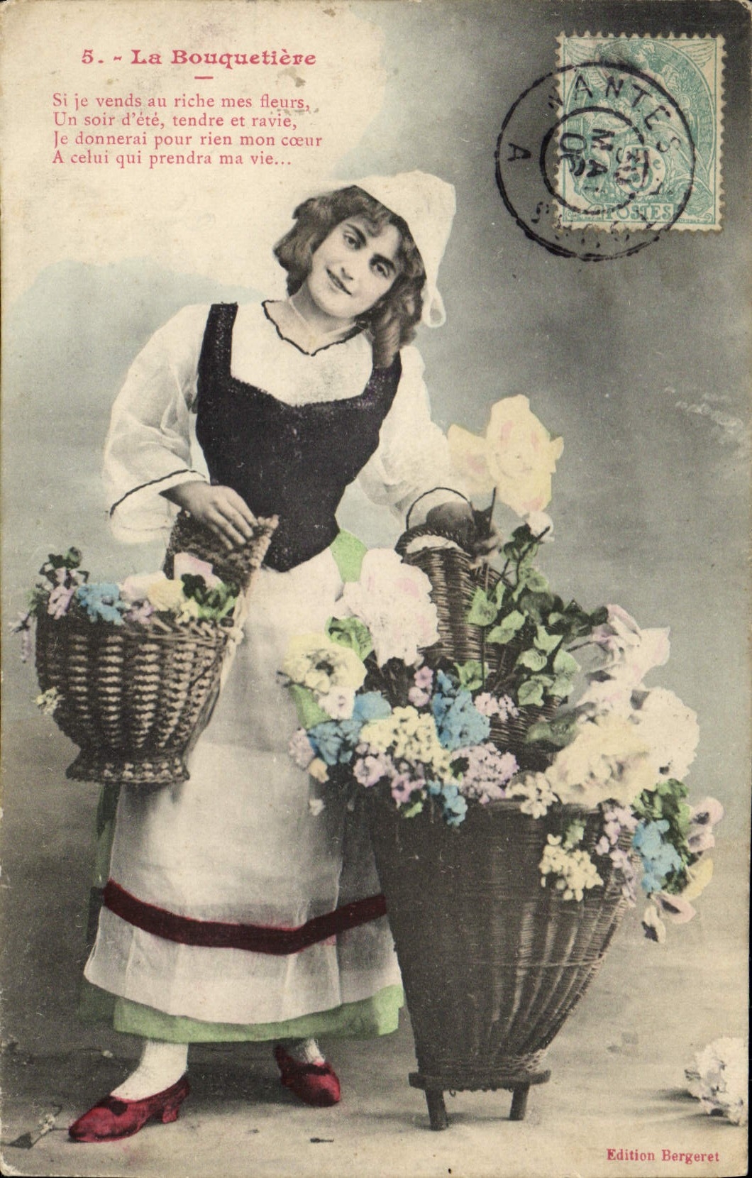 La Bouquetière — Édition Bergeret, n°5