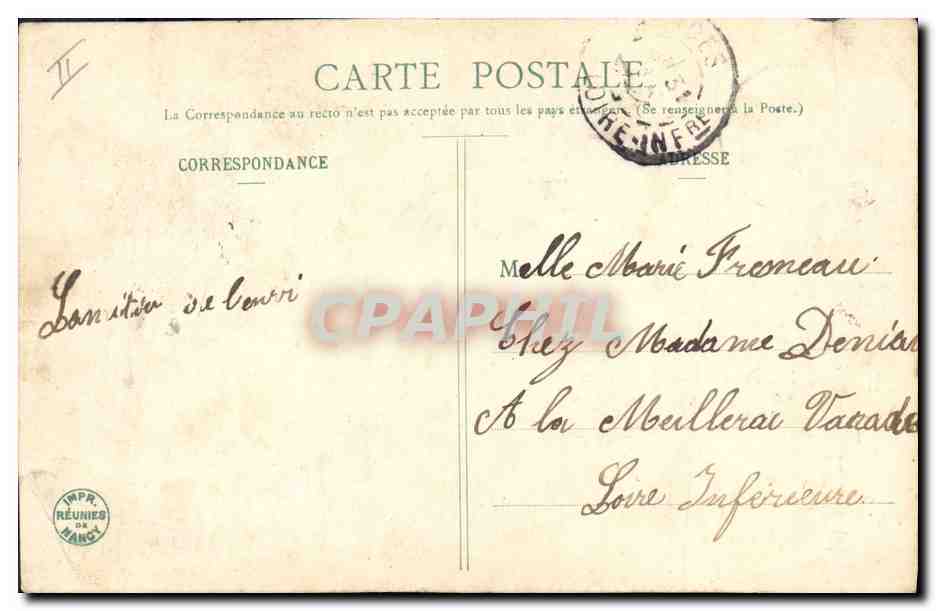 La Bouquetière — Édition Bergeret, n°5 — Reverso