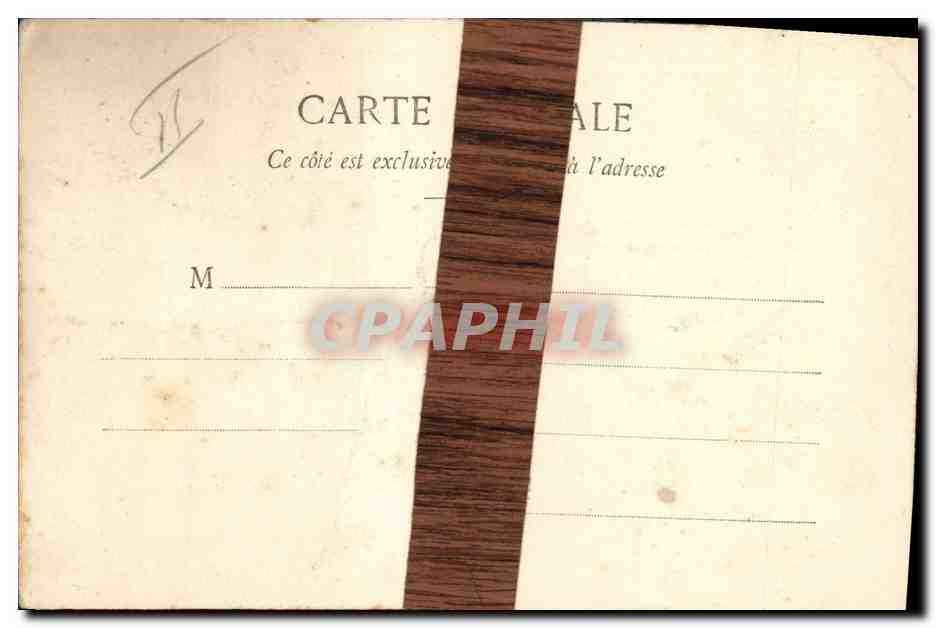 CPA Fantaisie Femme Novembre  — Rückseite