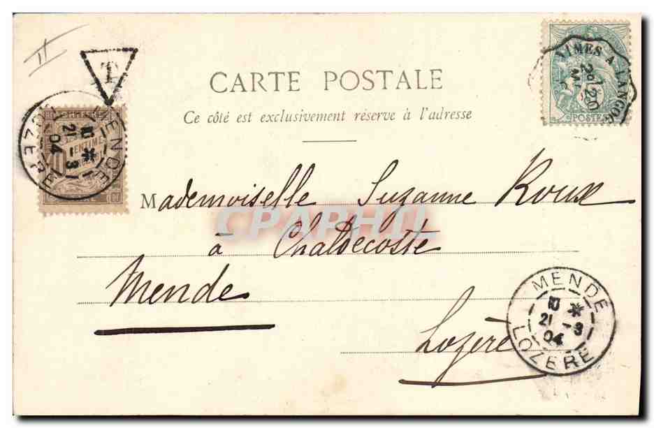 CPA Fantaisie Enfant La journee de Suzette — Verso