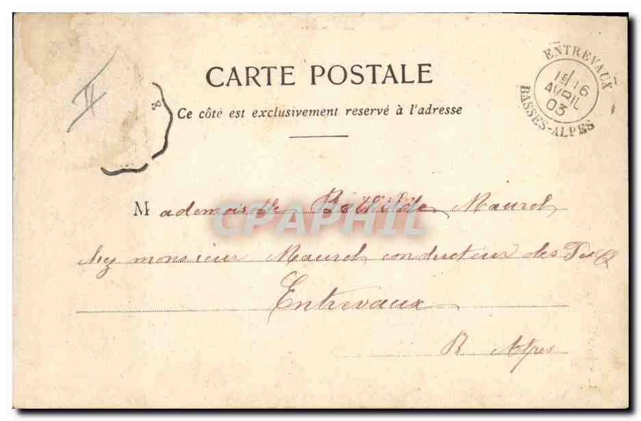 Die Komödie — Theater — Phototypie A. Bourgues et Cie, Nancy — Rückseite