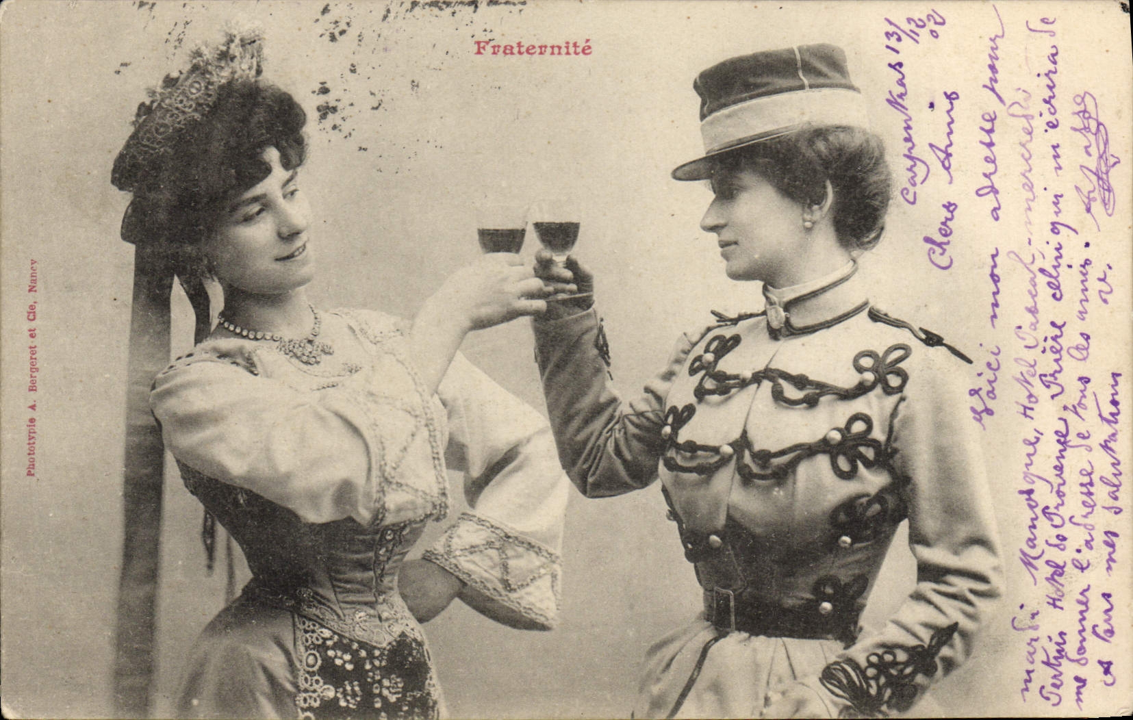 Femminilità — Fraternità — Fototipia A. Bergeret et Cie, Nancy