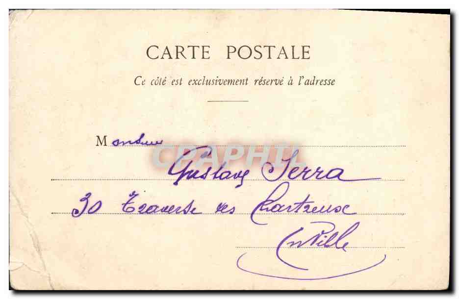 CPA Fantaisie Grand Hotel de la Patrie Soldat  — Rückseite