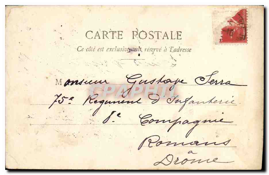 CPA Fantaisie Le salut Militaria  — Rückseite