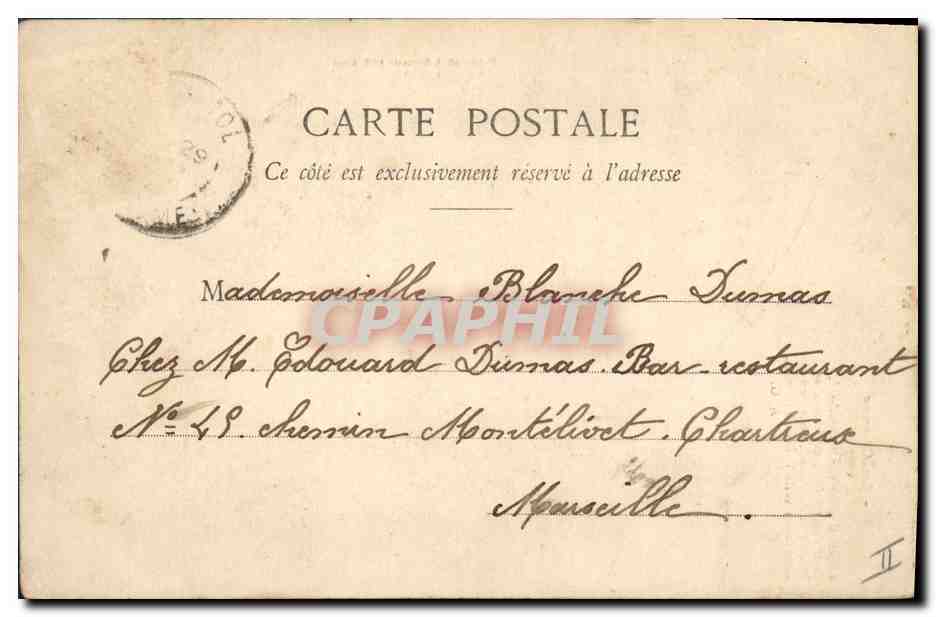 CPA Fantaisie La chasse  — Rückseite