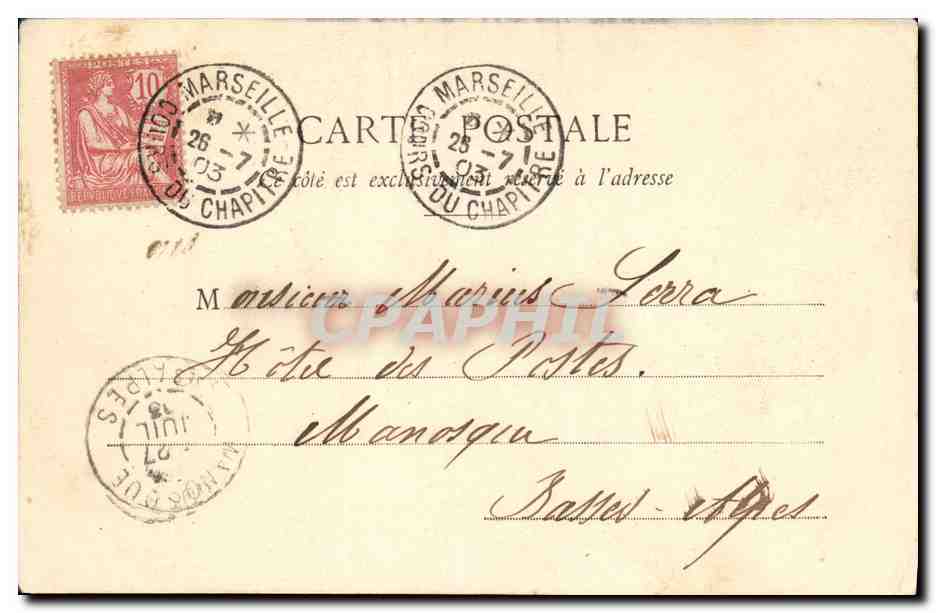 CPA Fantaisie Femme Mimi Pinson — Verso