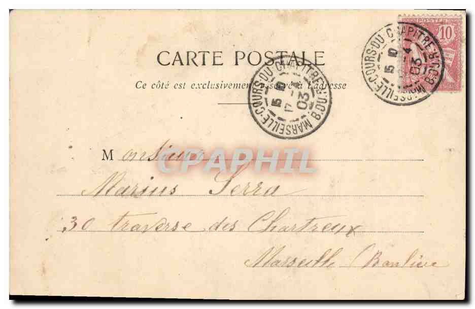 CPA Fantaisie Les geneurs en wagon  — Verso