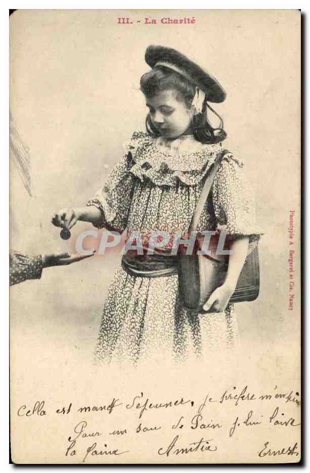 CPA Fantaisie Enfant La charite