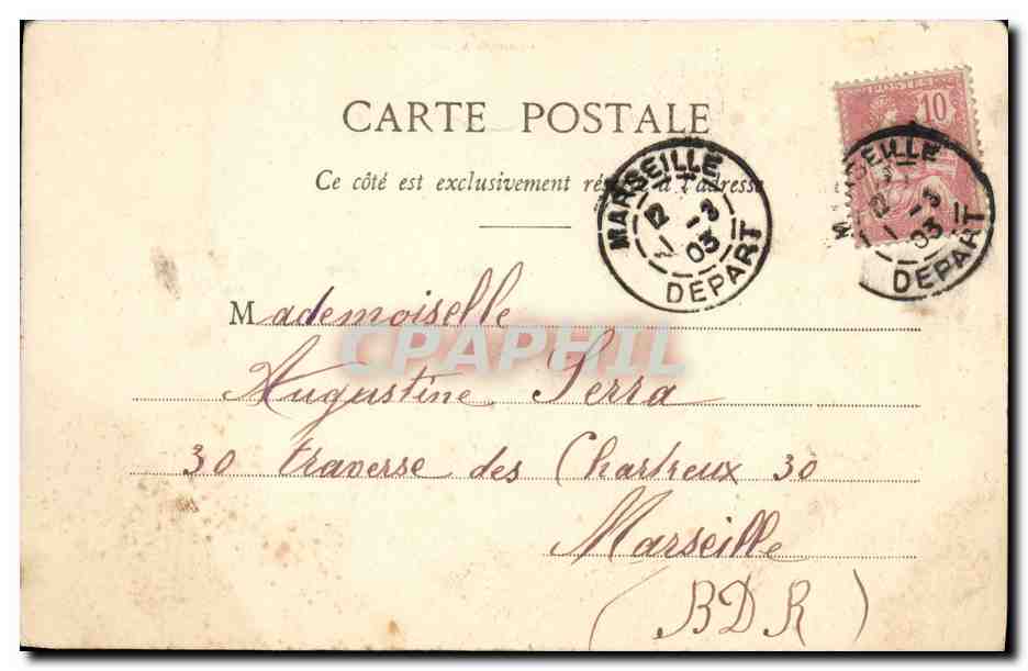 CPA Fantaisie Enfant La foi — Verso