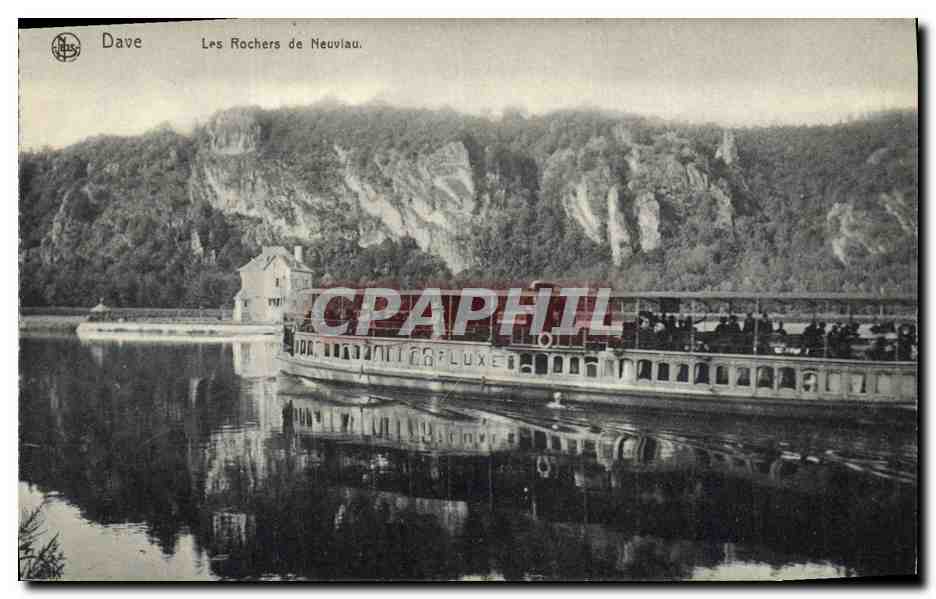 CPA Bateau Dave Les rochers de Neuviau