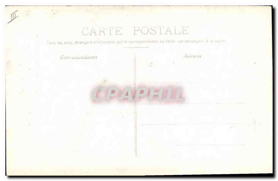 CPA Claude de Beauvoir Sire de Chastellux Vicomte d'Avallon Marechal de France — Verso