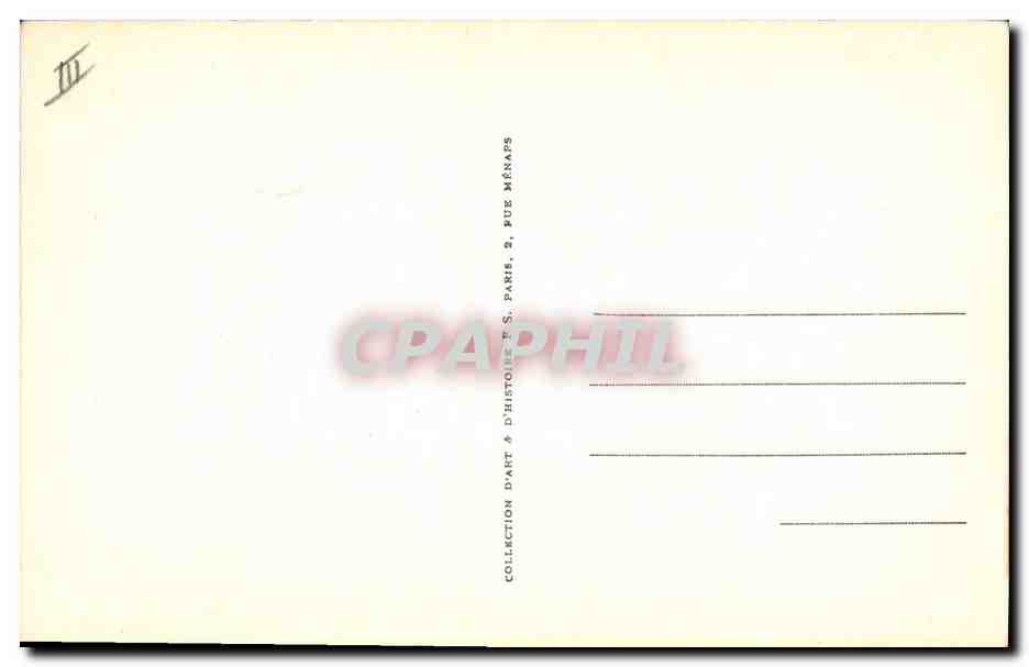 CPA Ninon de Lenclos  — Verso