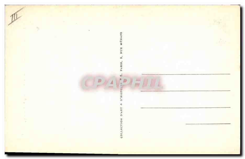 CPA Ninon de Lenclos — Verso