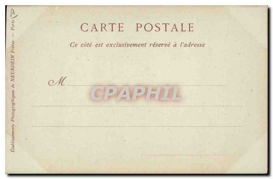 CPA Rembrandt Van Ryn — Verso