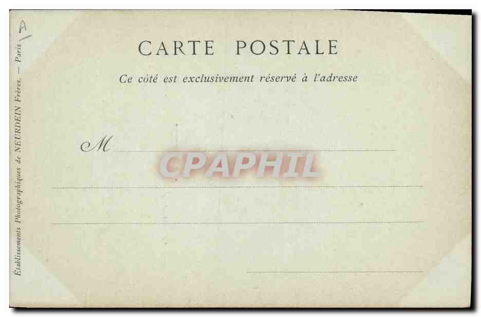 CPA Ary Scheffer Peintre — Verso