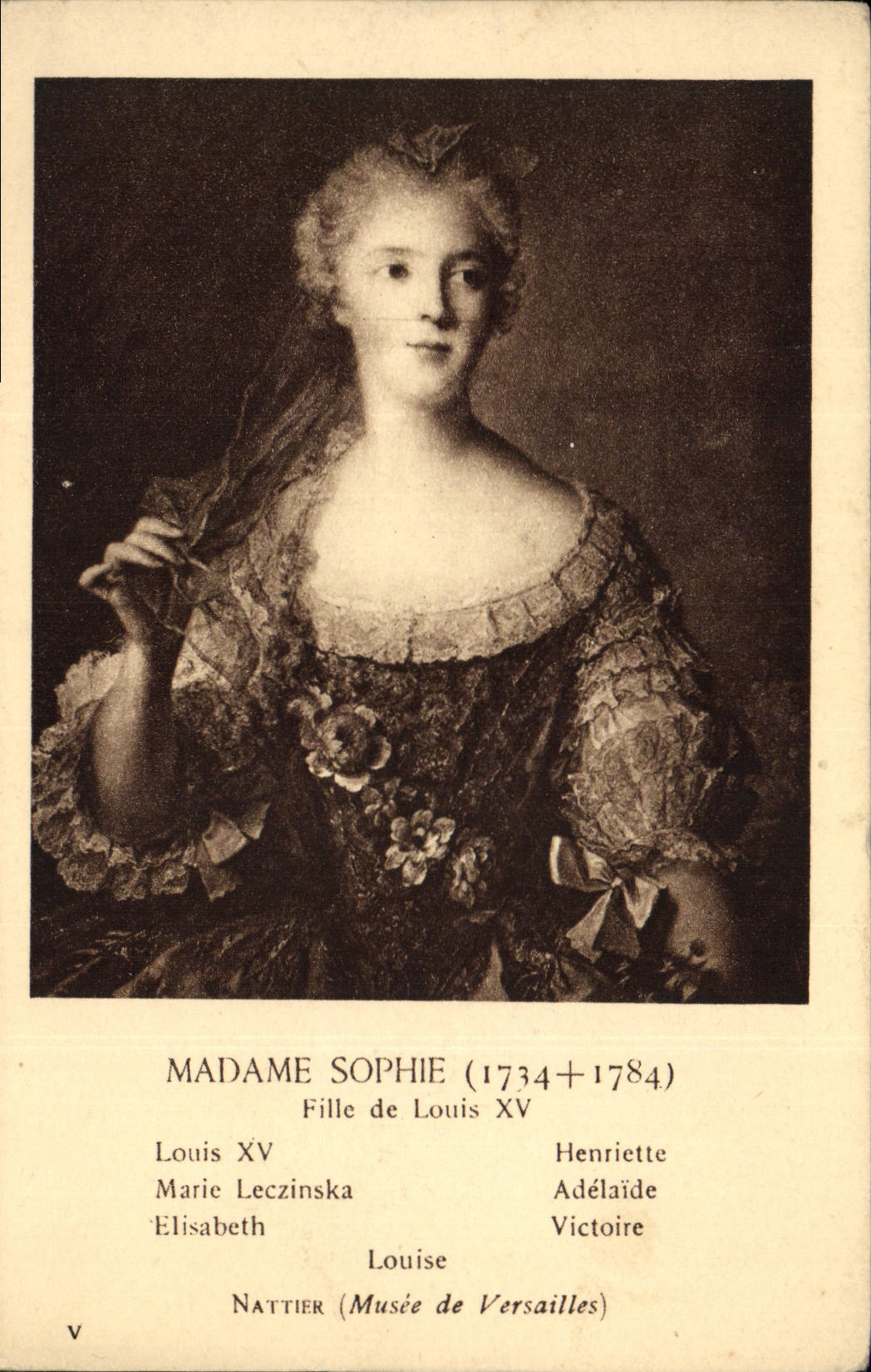 CPA Madame Sophie Fille de Louis XV