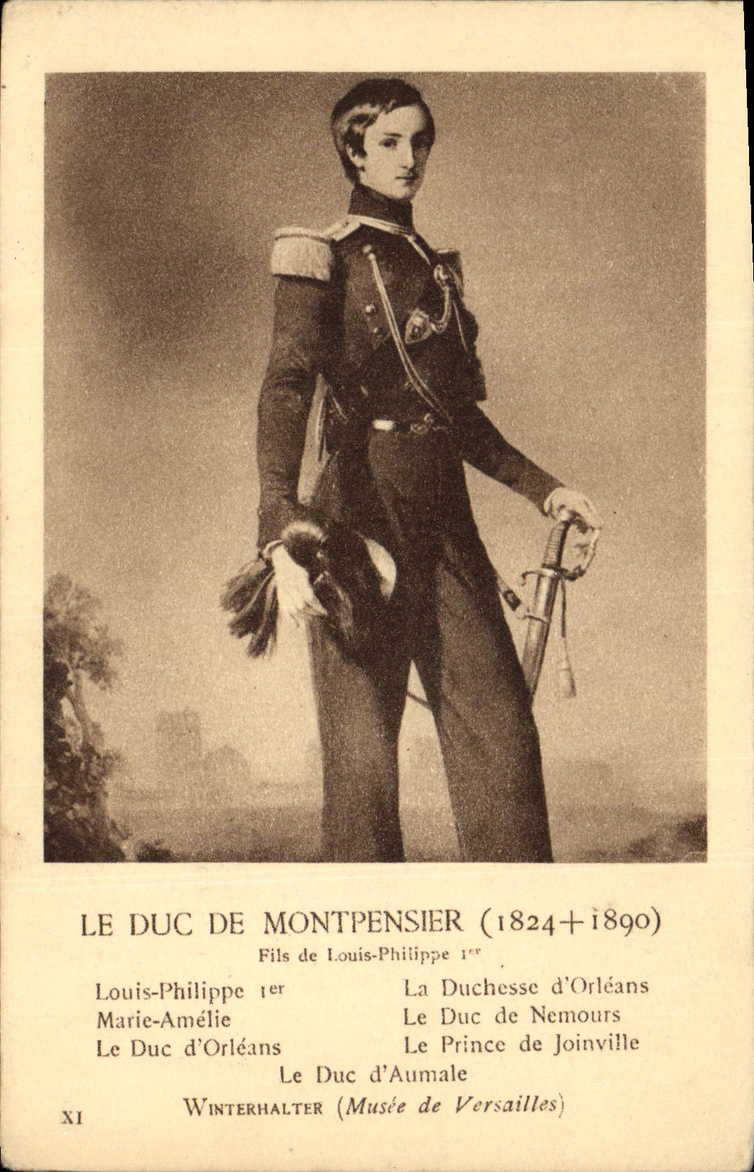CPA Le duc de Montpensier Fils de Louis Philippe 1er 