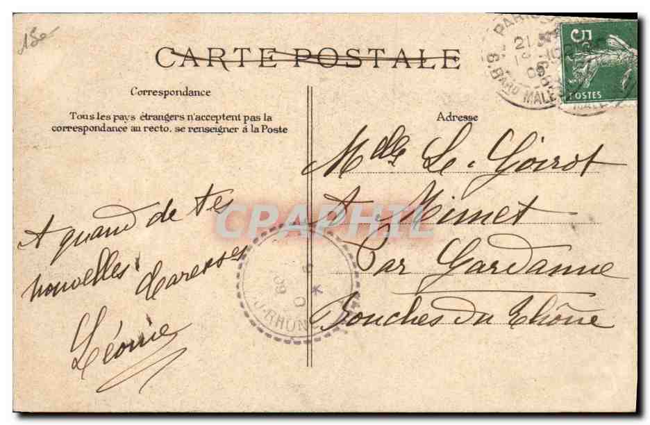 CPA Versailles Funerailles nationales des victimes du Dirigeable Republique Eglise Saint Louis  — Rückseite