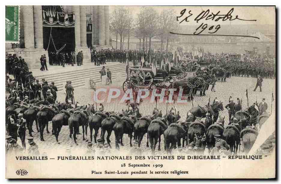 Versailles — Funérailles nationales des victimes du dirigeable « République » — ELD, n° 1909