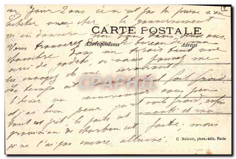 Funérailles des victimes à Versailles — Les corbillards pendant la cérémonie religieuse — Catastrophe du dirigeable militaire 'République', le 25 septembre 1909 — C. N° — Verso