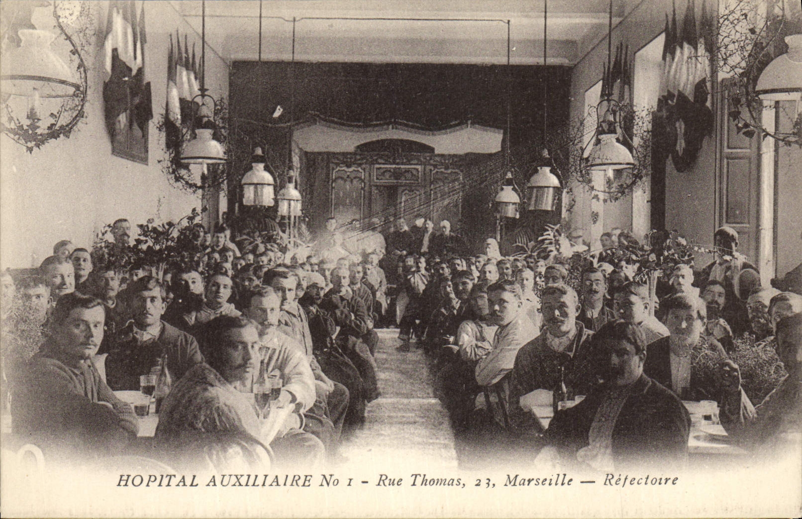 Hôpital Auxiliaire No 1 — Réfectoire — Marseille