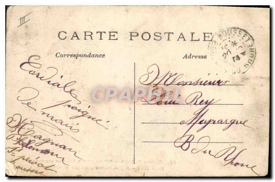 CPA Militaria Officier anglais escortant une voiture de blesses — Rückseite