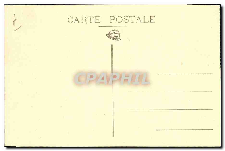 École du Service de Santé Militaire de Lyon — Une Chambre d'Élèves — Pacalet, Edit., Lyon — Verso