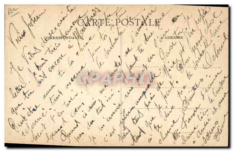 Villa Mauresque — Assistance aux Convalescents Militaires — Établissement N° 46 — Campagne 1914-15 — Rückseite