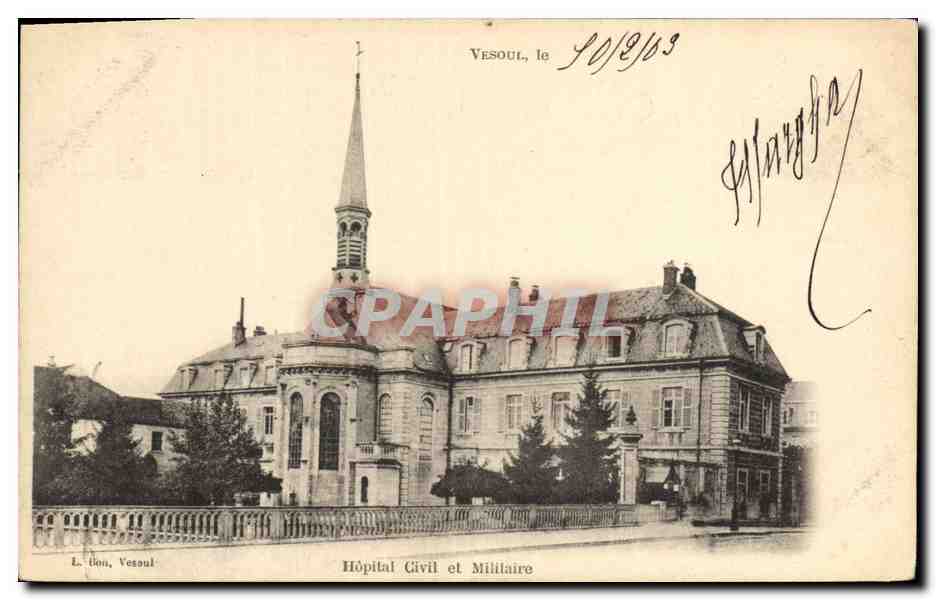 Hôpital Civil et Militaire — Vesoul — L. Bau, éditeur