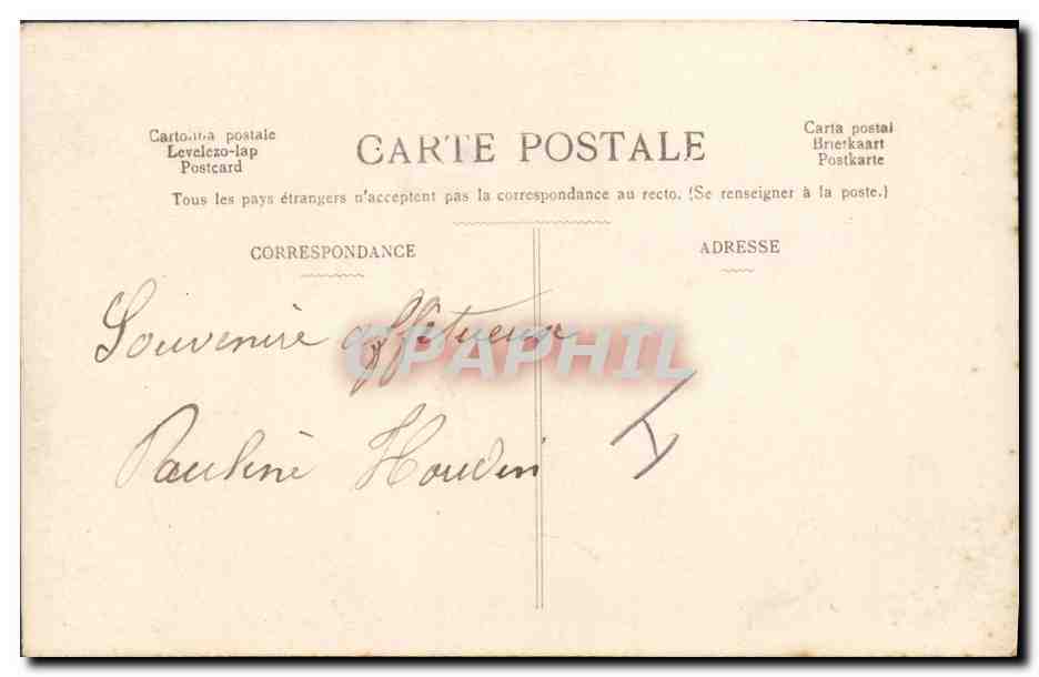 CPA Fantaisie Femme Lune  — Rückseite
