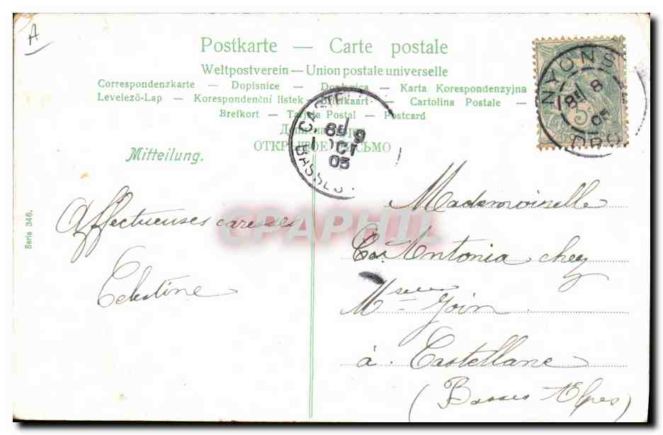 CPA Fantaisie Enfant Bebe  — Rückseite