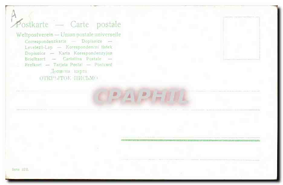 CPA Fantaisie Enfant Bebe Mongolfiere — Rückseite