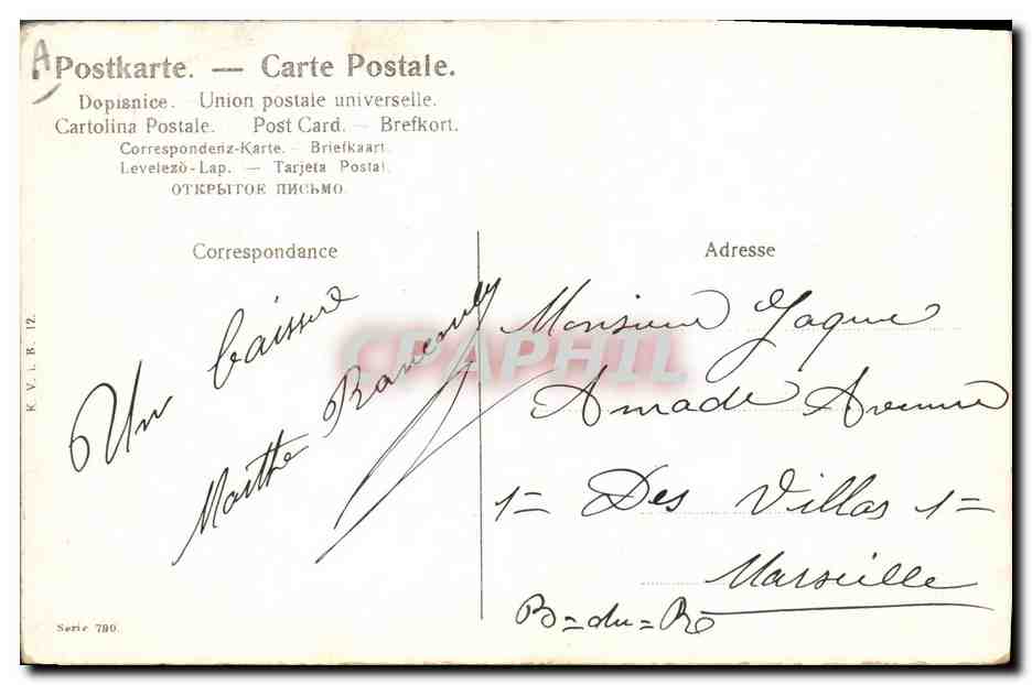 CPA Fantaisie Enfant Bebe Femme — Rückseite