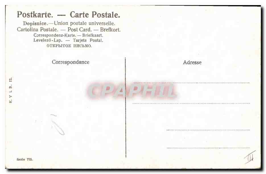 CPA Fantaisie Enfant Bebe Femme — Rückseite