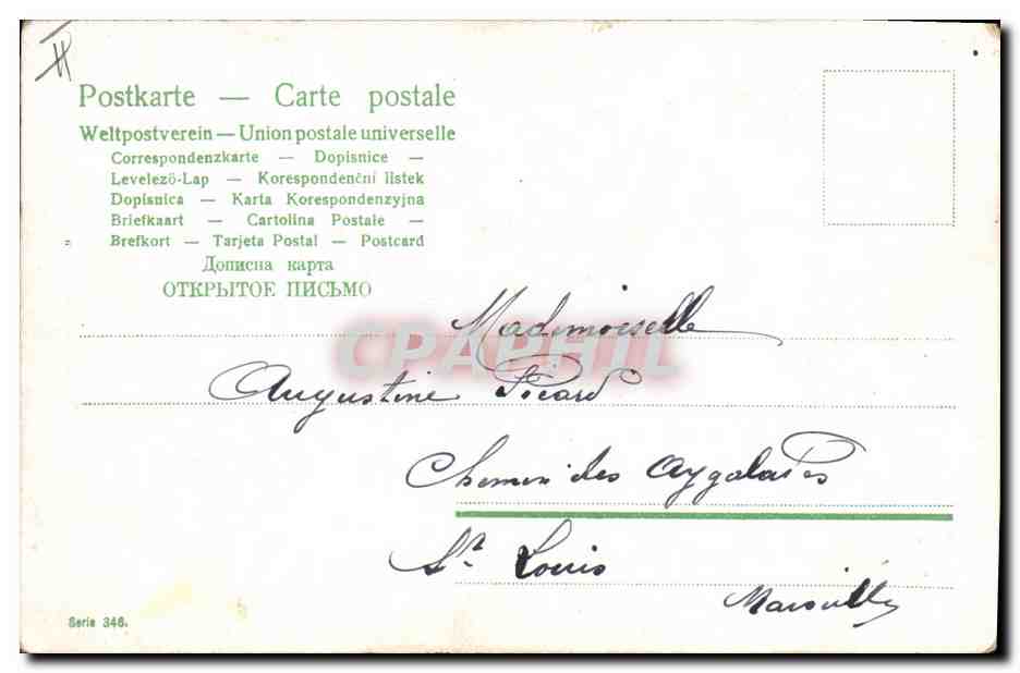 CPA Fantaisie Enfant Bebe  — Rückseite