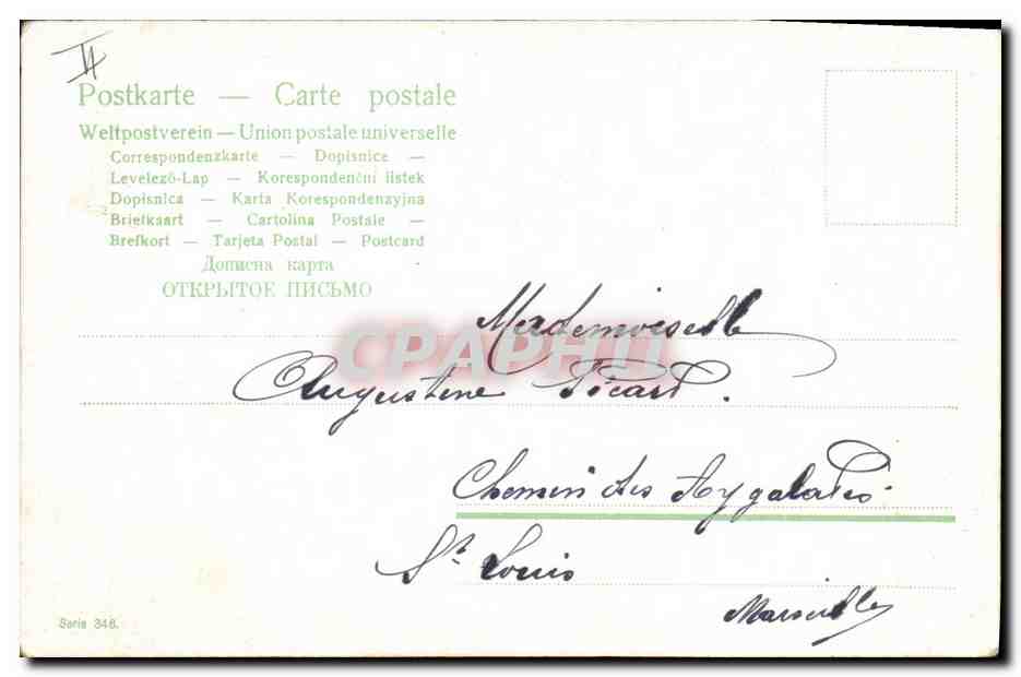 CPA Fantaisie Enfant Bebe  — Rückseite