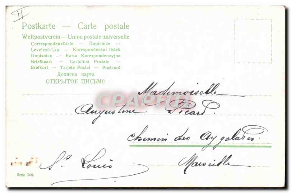 CPA Fantaisie Enfant Bebe  — Rückseite