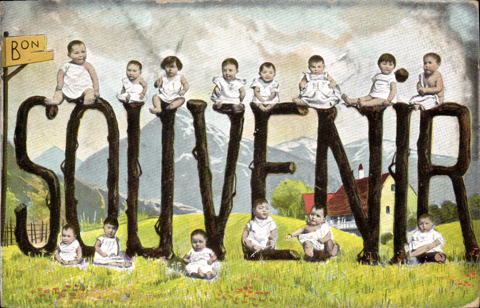 CPA Fantaisie Enfant Bebe Souvenir