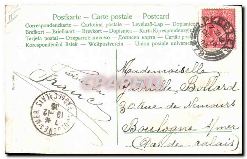 CPA Fantaisie Enfant Bebe  — Rückseite