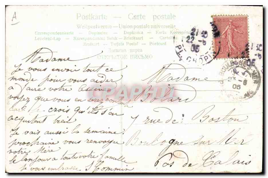 CPA Fantaisie Enfant Bebe  — Rückseite