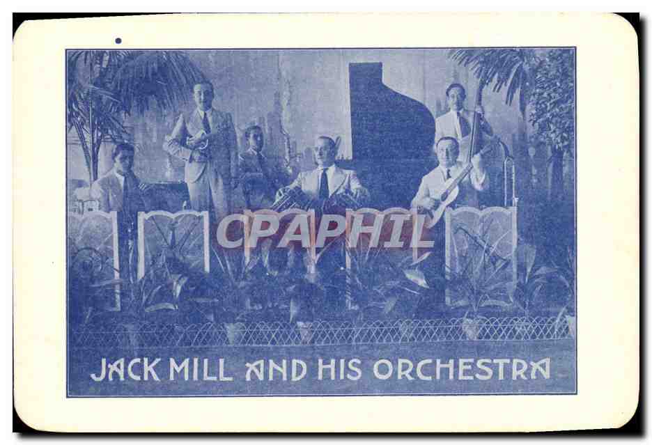 Jack Mill and His Orchestra — photographie en bleu — éditeur non visible