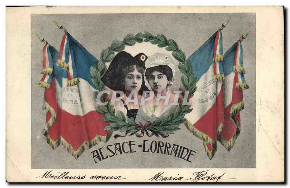 CPA Folklore Alsace Lorraine