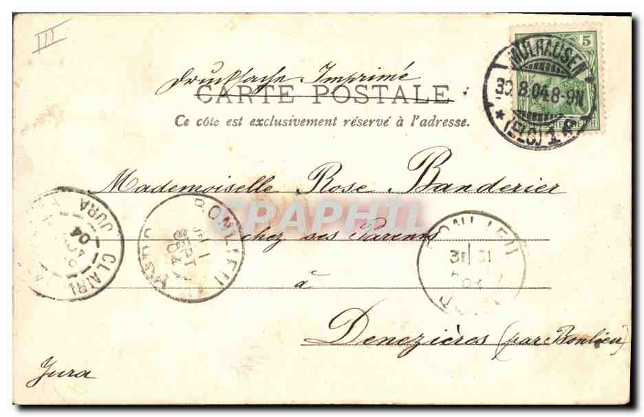 CPA Folklore Alsace Lorraine — Verso