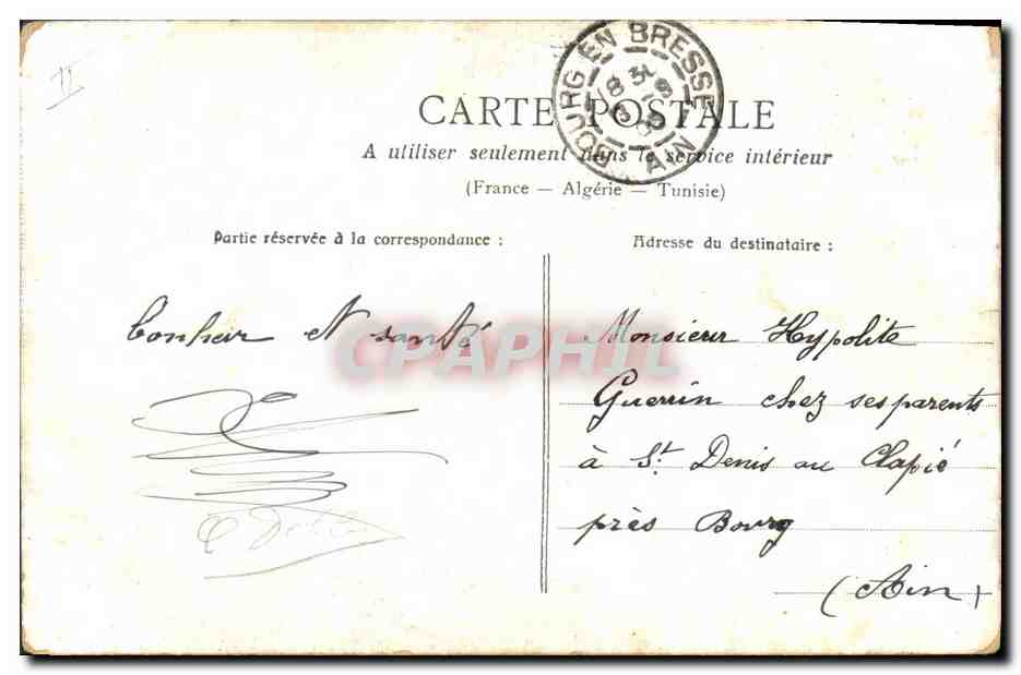 CPA Folklore Alsace Alsacienne — Rückseite