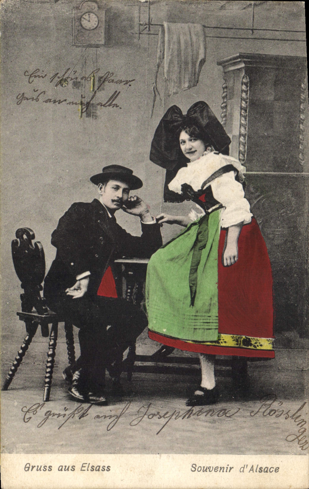 CPA Folklore Alsace 