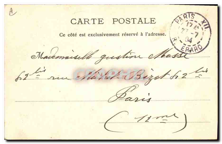 CPA Folklore Alsace  — Verso