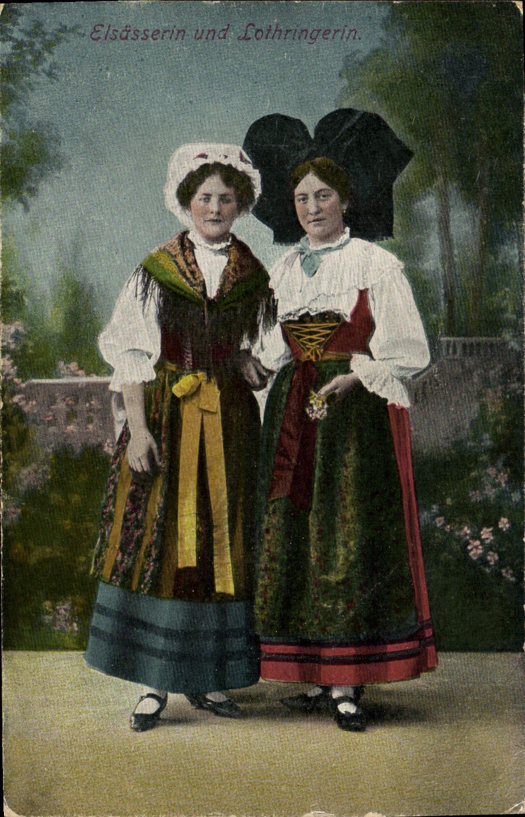 CPA Folklore Alsace Alsacienne et Lorraine
