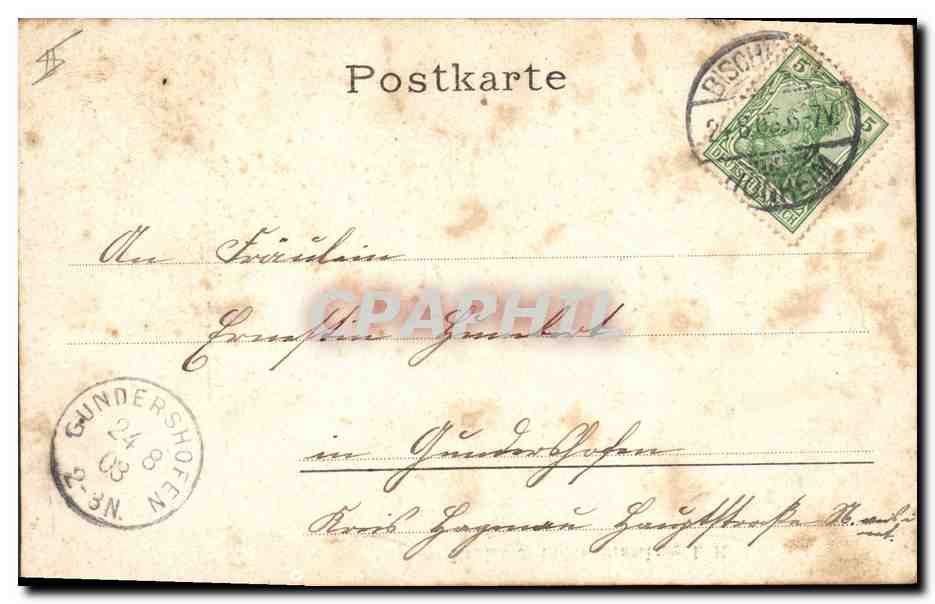 CPA Folklore Alsace Alsacienne — Verso