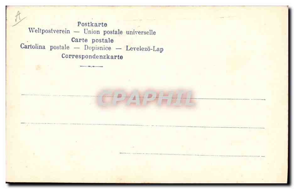 CPA Folklore Alsace Souvenir de la Lorraine — Verso