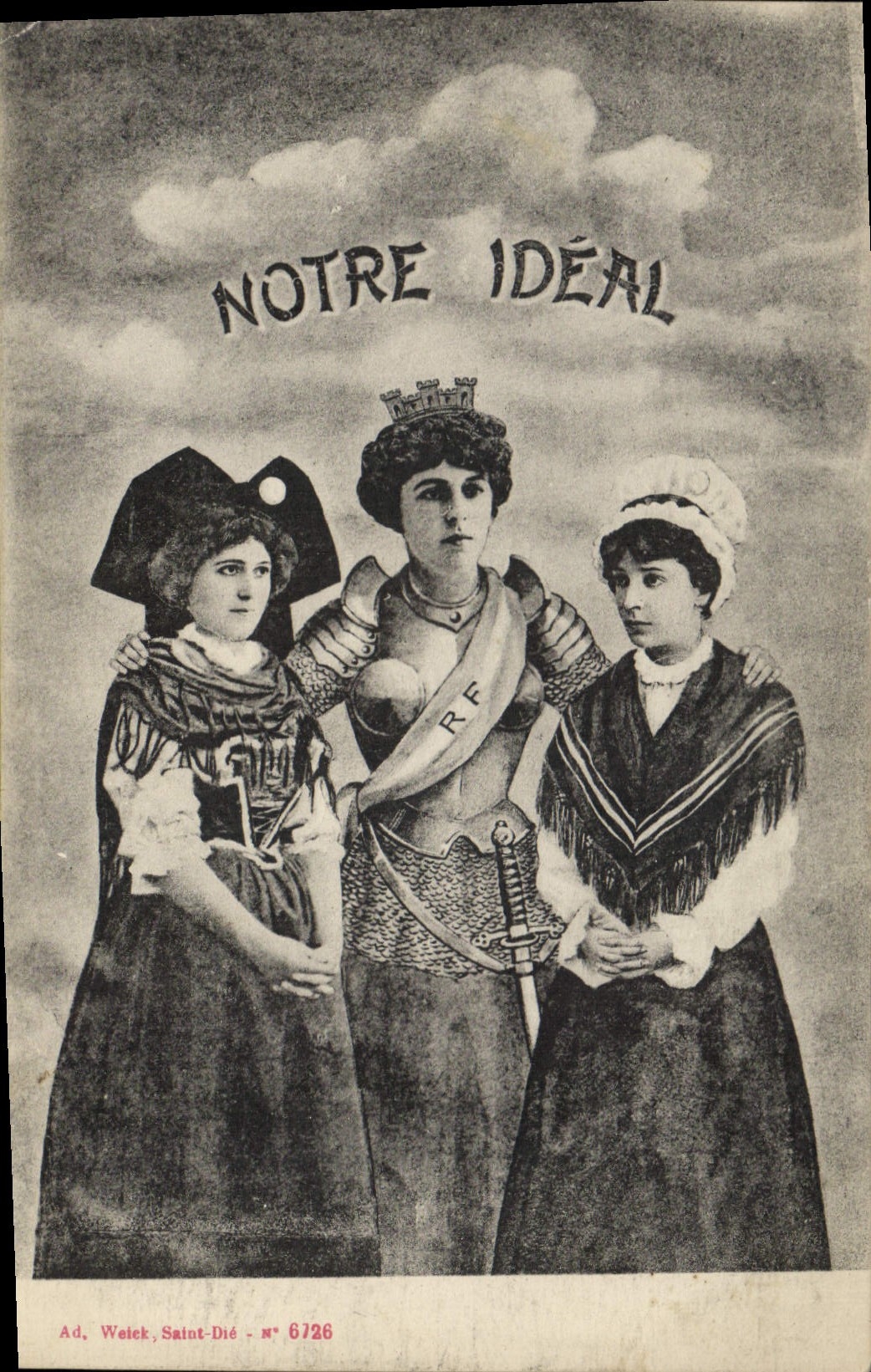 CPA Folklore Alsace Notre Ideal Lorraine
